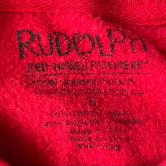 Rudolph The Red Nosed Reindeer Sweatshirt-Women’s Size Small Christmas - Picture 3 of 6